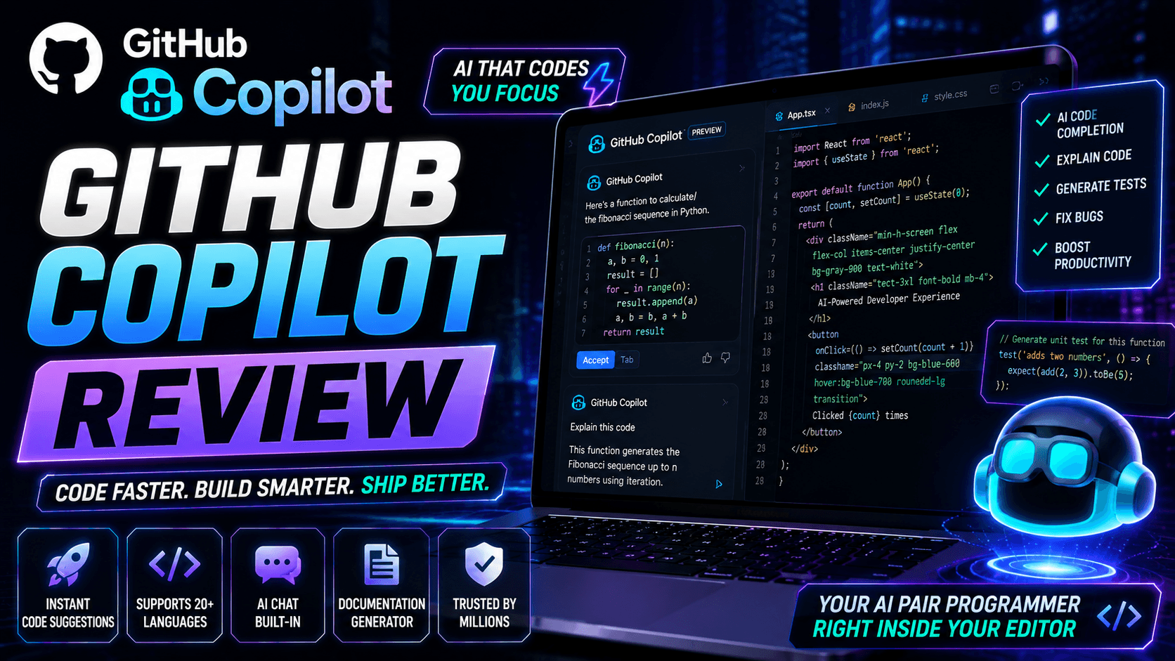 GitHub Copilot Review (2026): Features, Pricing, Pros, Cons & Is It the Best AI Coding Assistant?