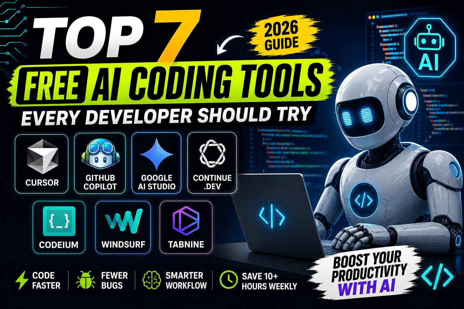 Top 7 Free AI Coding Tools Every Developer Should Try in 2026